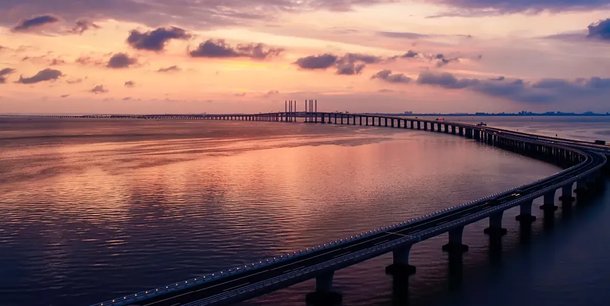 Engineering project aerial view